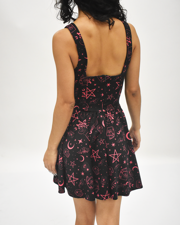 VESTIDO ESCOTE CUADRADO CON TAROT (7817387376719)